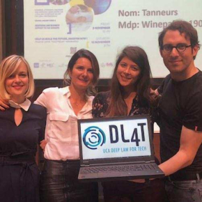 L'équipe de Deep Law for Tech (DL4T), vainqueur du premier Hackathon du barreau de Bruxelles